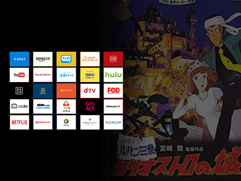 アニメ映画 ルパン三世 シリーズ全9作 無料で見放題できる動画配信